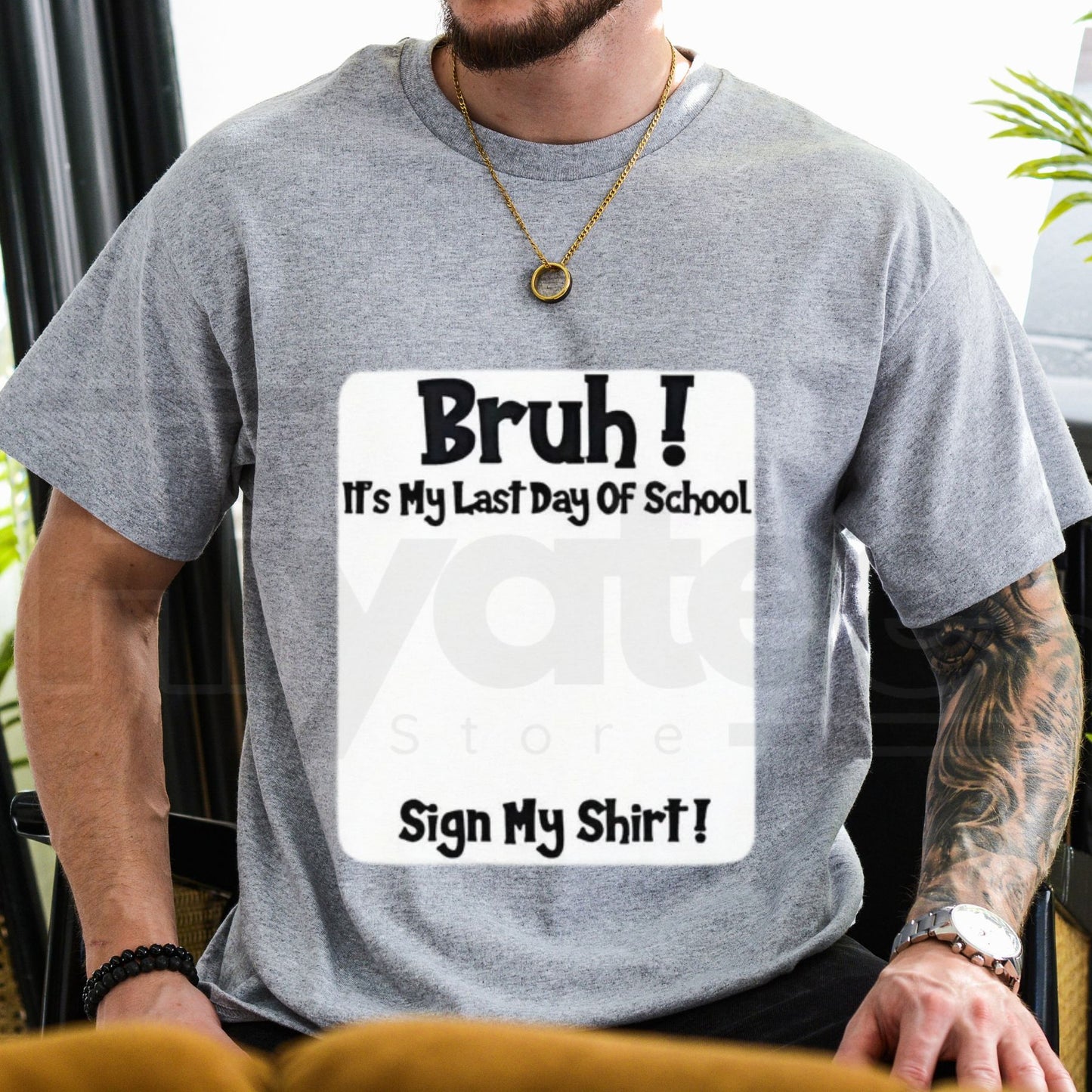 "Bruh It’s My Last Day" – Sign My T-Shirt Funny School Send-Off Top - Hiyatee