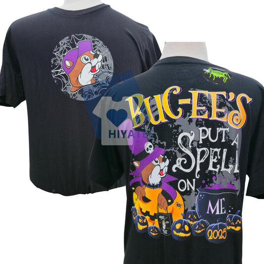 Buc-ee’s 2025 Halloween Glow-in-the-Dark Shirt – “Put a Spell on Me” Festive Tee, Soft Cotton, Limited Edition Spooky Season T-Shirt-Hiyatee
