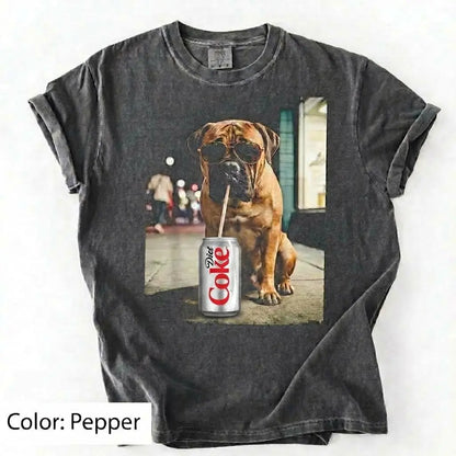 Comfort Colors Dog & Diet Coke Shirt – Funny Custom Dog Breed Tee