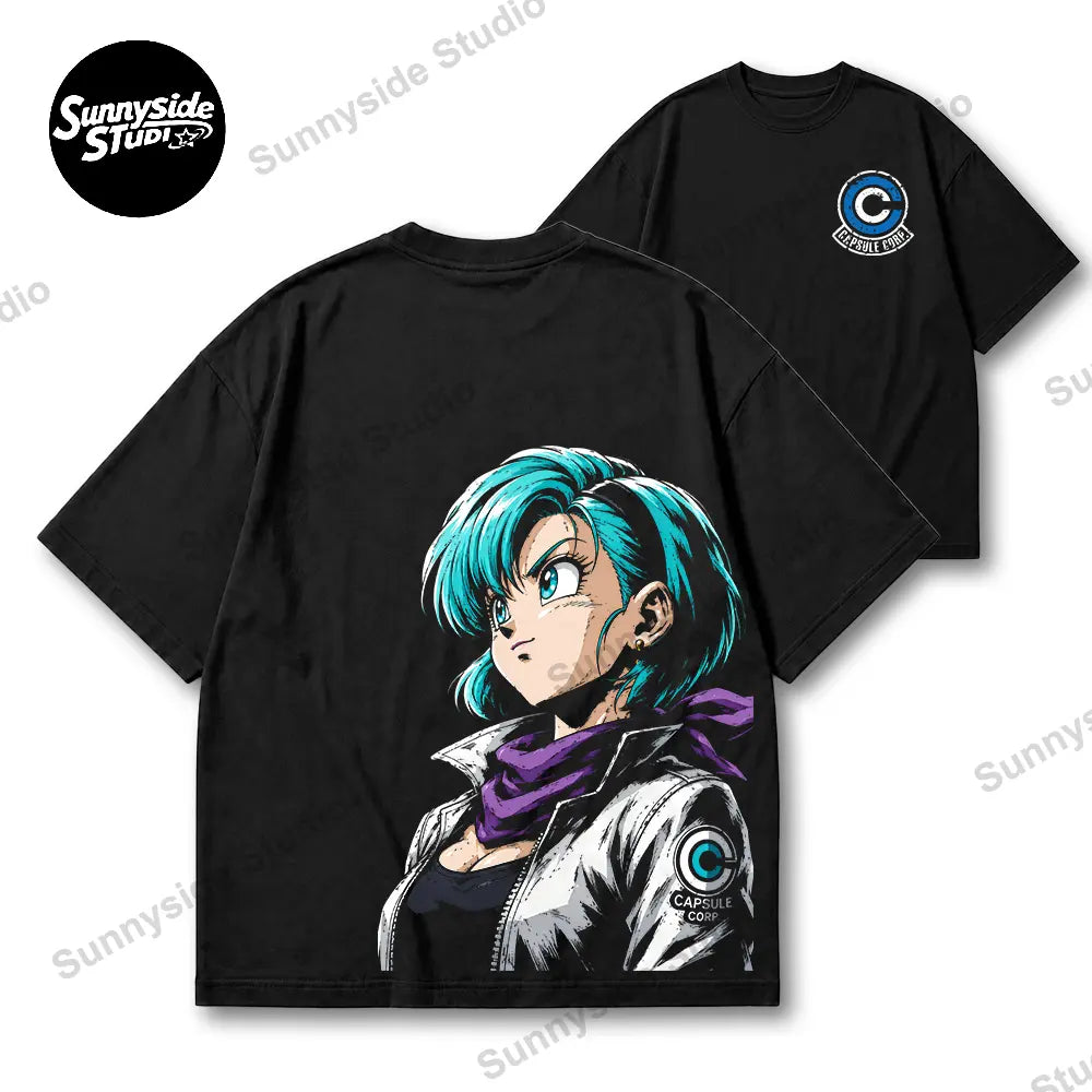 "GAZE" Series Anime 90s Graphic Tee – Retro Anime US Regular Fit Streetwear T-Shirt