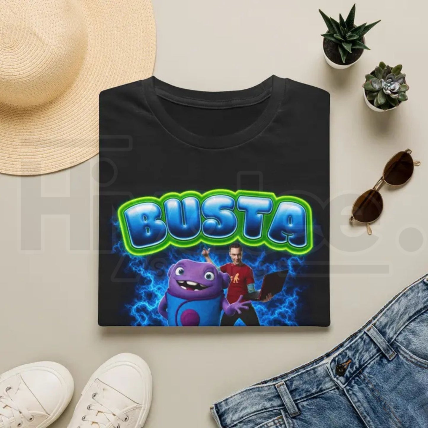 Busta Lime T-Shirt – Funny Colorful Cartoon Alien Hip Hop Music Graphic Tee - Hiyatee