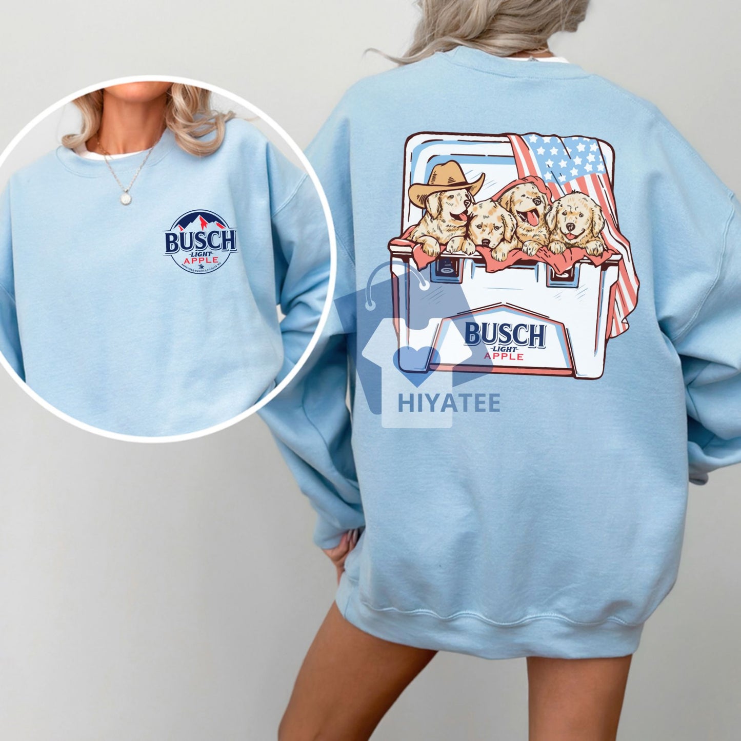 Dogs and Beer Sweatshirt – 4th of July Patriotic Pullover for Men & Women