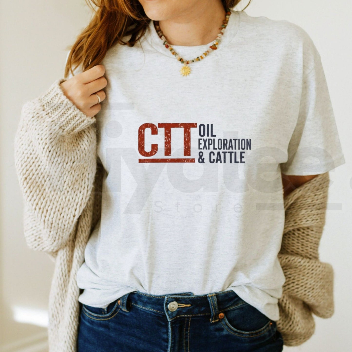 CTT Oil Exploration & Cattle – Oilfield Ranch Graphic Tee - Hiyatee