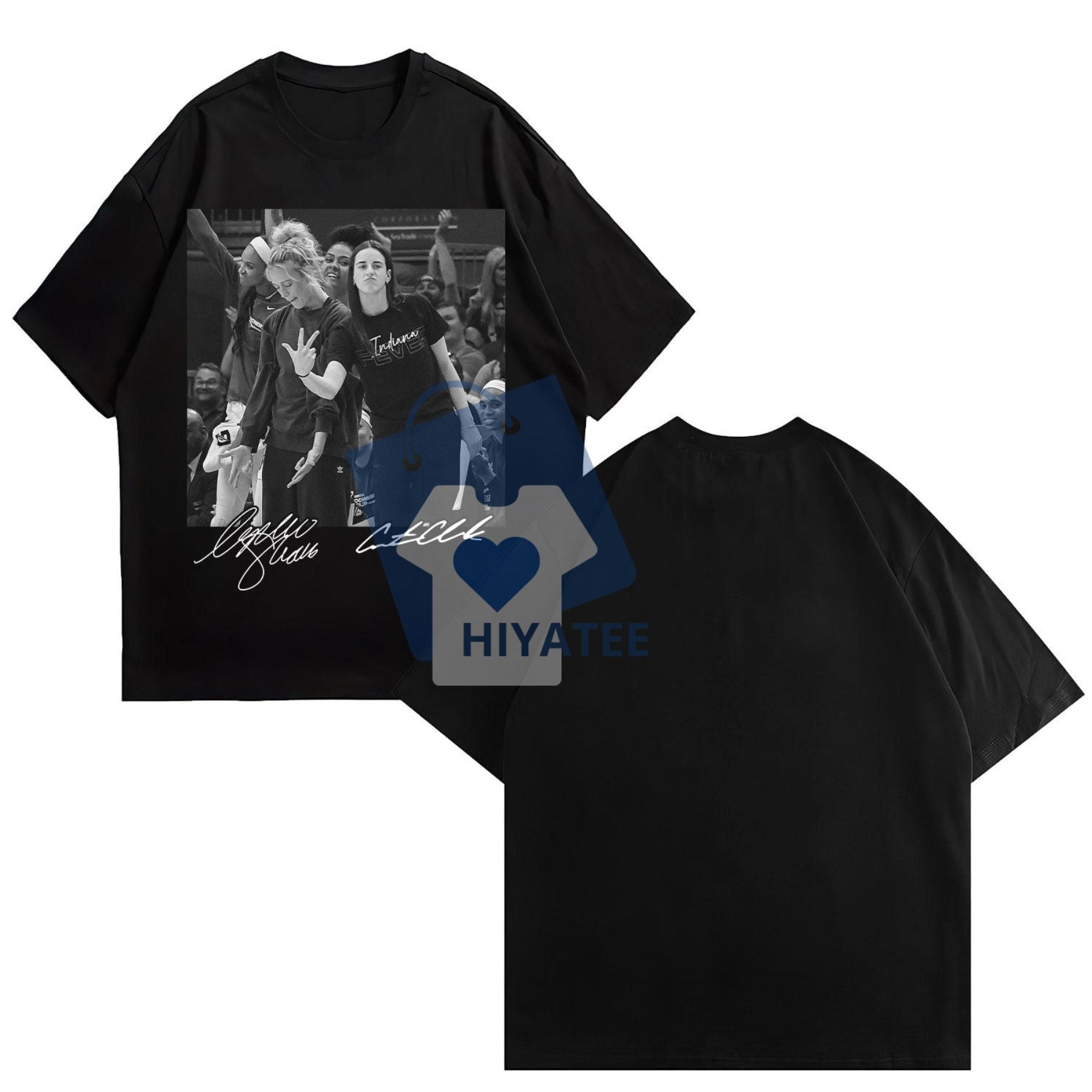 Caitlin Clark & Sophie Cunningham T-Shirt – Indiana Basketball Unisex Tee for Fans, Classic Fit Cotton Shirt-Hiyatee