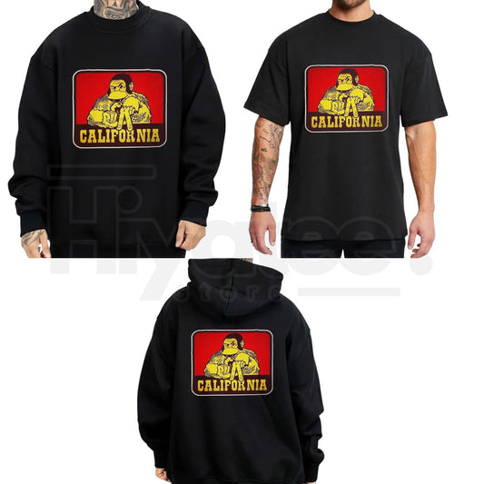 "California Monkey LA" – Chicano Style Streetwear Unisex Graphic Top - Hiyatee