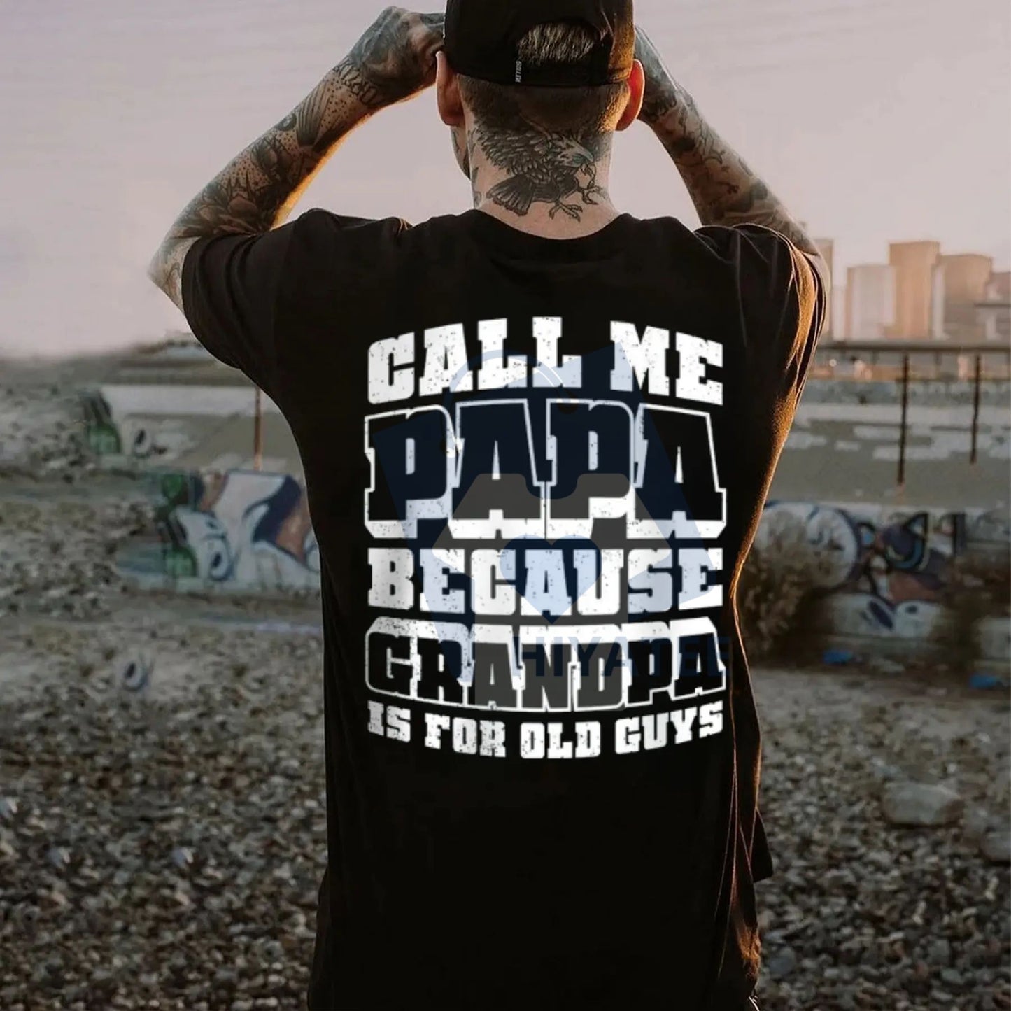 "Call Me Papa" Shirt – Funny Dad T-Shirt & Trendy Father’s Day Gift for Him - Hiyatee