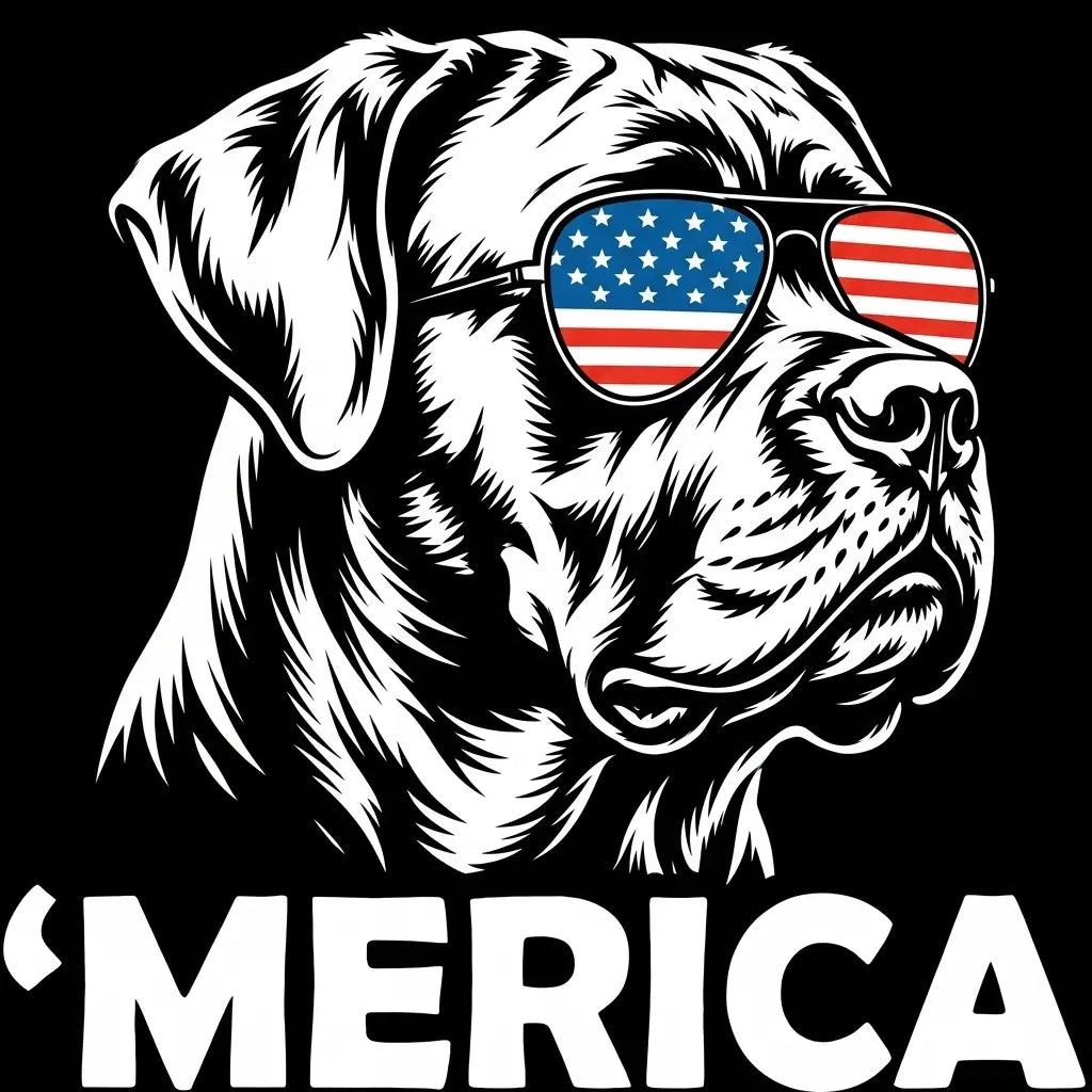 Comfort Colors® Patriotic 50+ Dog Breed Shirt – Funny 4th of July Merica Dog Tee