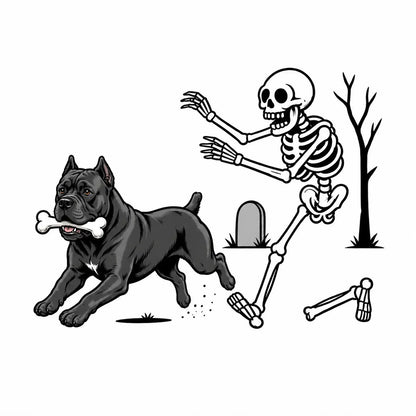 Comfort Colors 50+ Dog Breeds Halloween Skeleton Tee