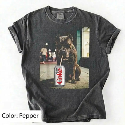 Comfort Colors Dog & Diet Coke Shirt – Funny Custom Dog Breed Tee