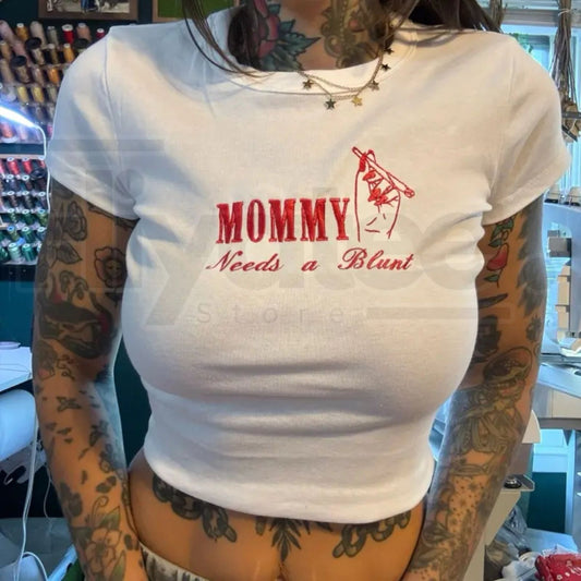 Cannamom Club Embroidered Unisex T-Shirt – Trendy Botanical Graphic Tee, Premium Cotton Mom Style Shirt - Hiyatee