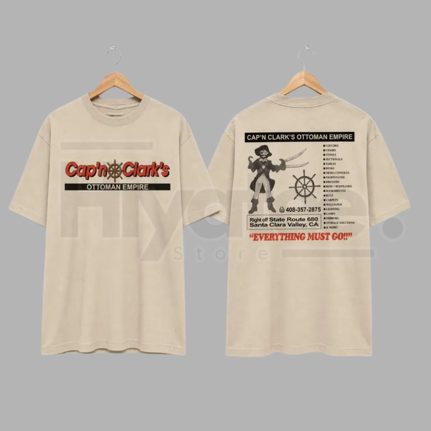 Cap’n Clark’s "Ottoman Empire" – Funny History Pun Graphic Top.. - Hiyatee