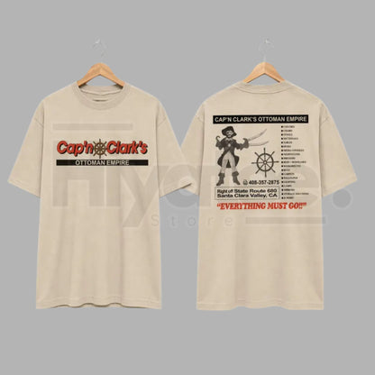 Cap’n Clark’s "Ottoman Empire" – Funny History Pun Graphic Top.. - Hiyatee