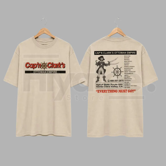 Cap’n Clark’s "Ottoman Empire" – Funny History Pun Graphic Top.. - Hiyatee