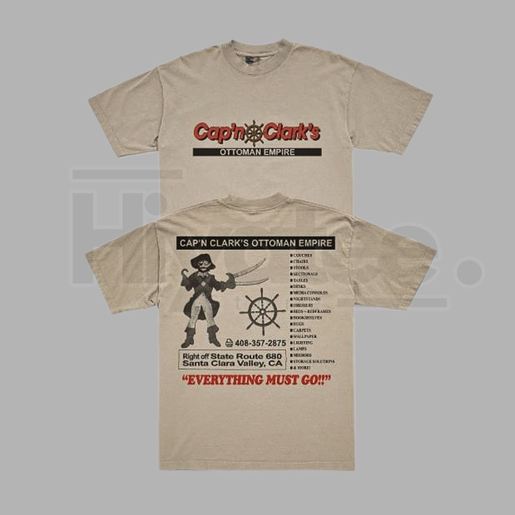 Cap’n Clark’s "Ottoman Empire" – Funny History Pun Graphic Top. - Hiyatee