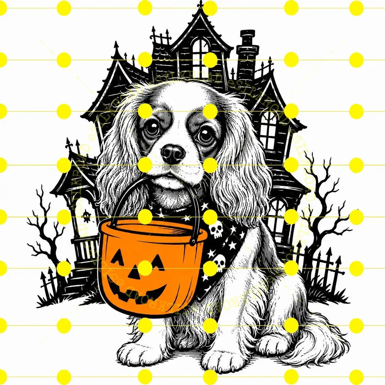 Comfort Colors 50 Dog Breeds Halloween T-Shirt Moss Pumpkin Candy Bucket Tee