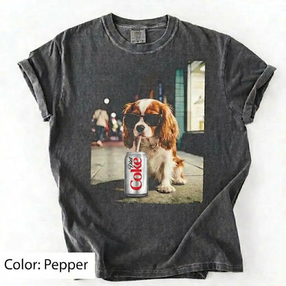 Comfort Colors Dog & Diet Coke Shirt – Funny Custom Dog Breed Tee