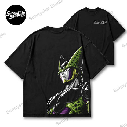 "GAZE" Series Anime 90s Graphic Tee – Retro Anime US Regular Fit Streetwear T-Shirt