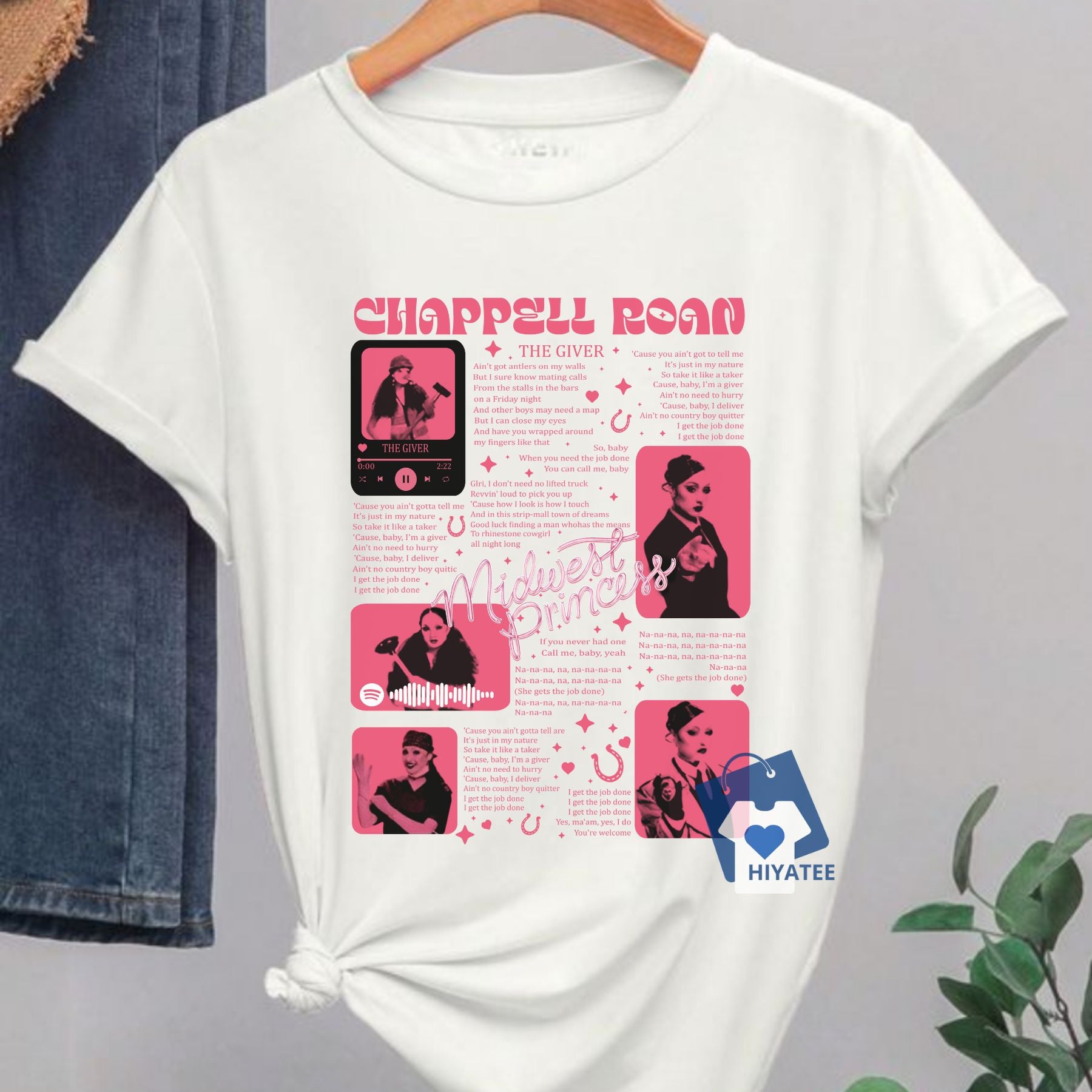 Chappell Roan The Giver Lyrics Shirt – Midwest Princess Tour Tee for Fans-Hiyatee