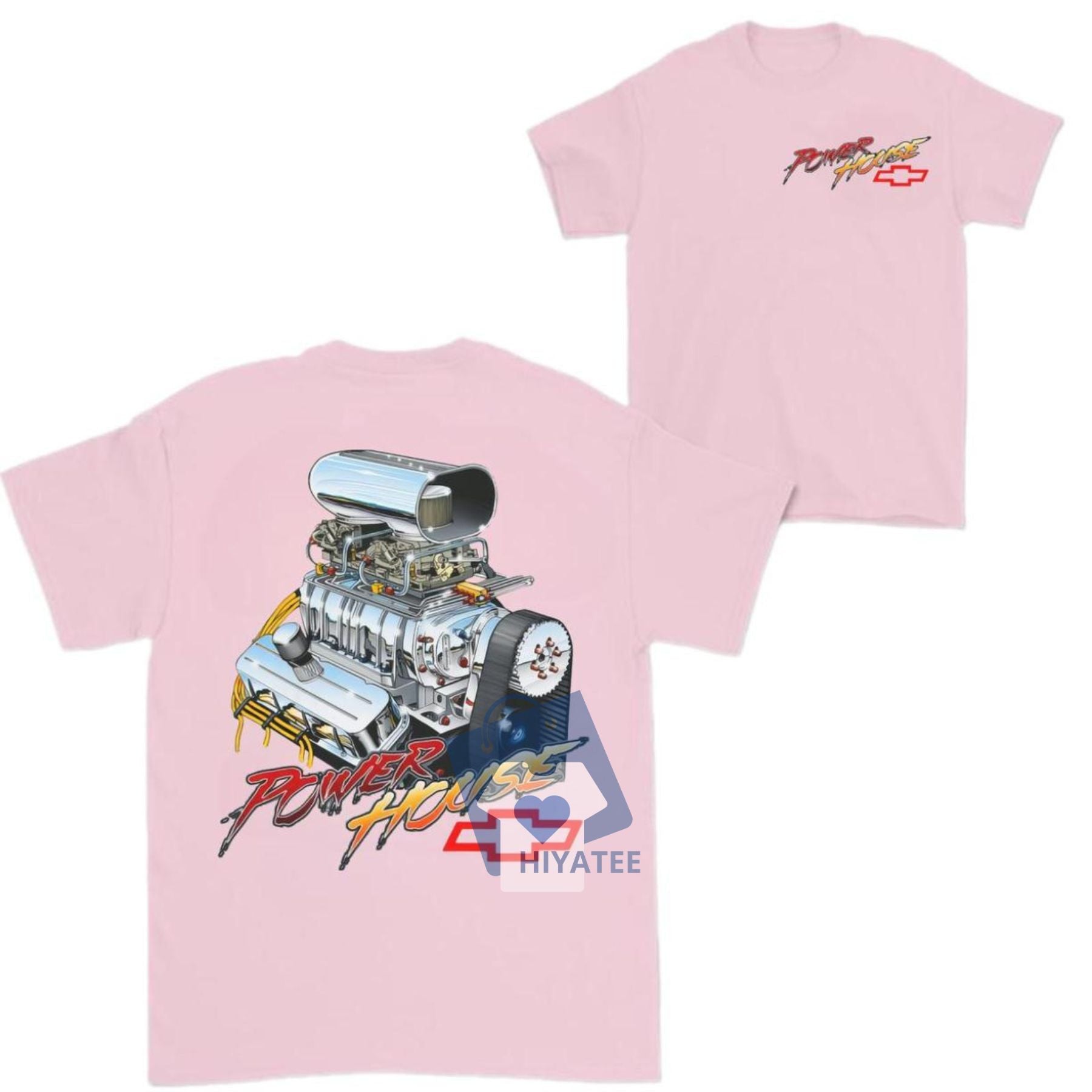 Chevy Big Block 2-Sided Shirt – Full Color Muscle Car Tee for Men & Women-Hiyatee