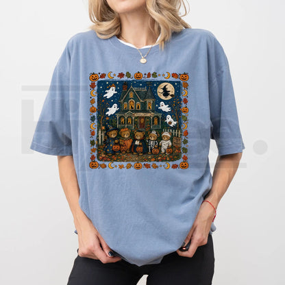ChicCotton Vintage 90s Bears Halloween Comfort Colors Shirt - Hiyatee