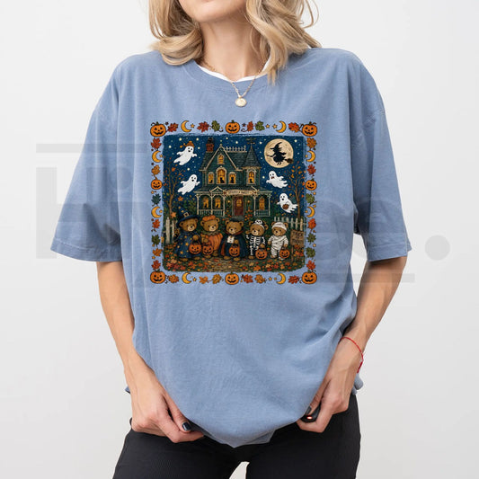 ChicCotton Vintage 90s Bears Halloween Comfort Colors Shirt - Hiyatee
