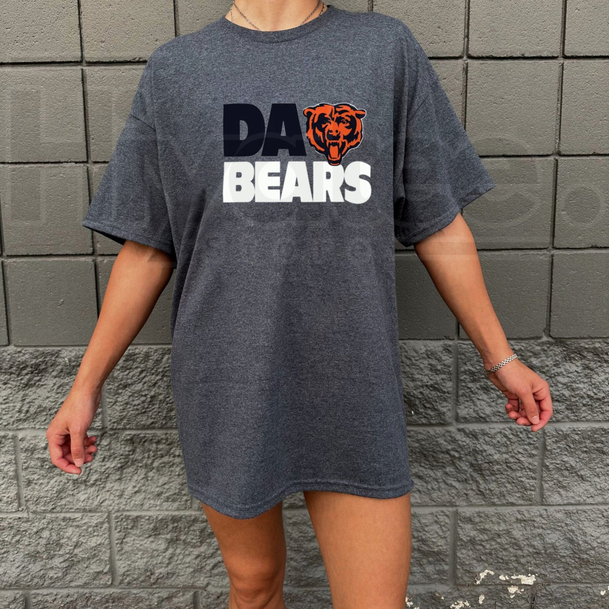 Chicago Football Hometown T-Shirt – Da Bears Graphic Tee - Hiyatee