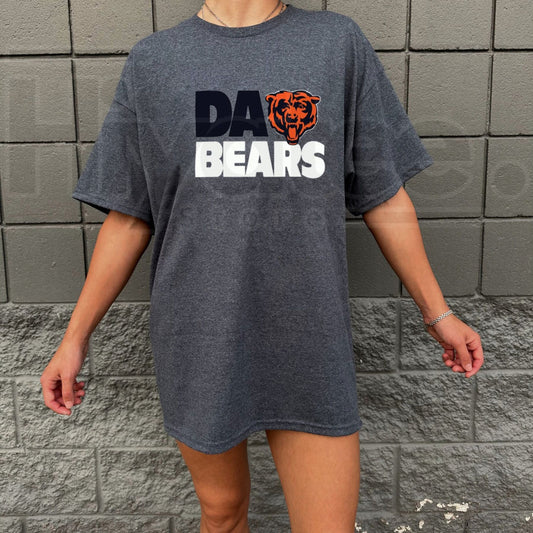 Chicago Football Hometown T-Shirt – Da Bears Graphic Tee - Hiyatee