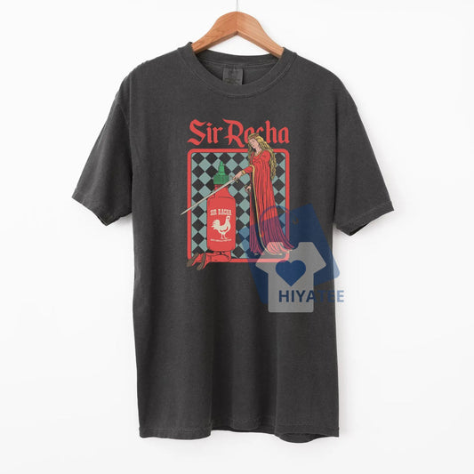 Chili Sauce Funny T-Shirt – Vintage Graphic Comfort Colors Tee for Hot Sauce Lovers-Hiyatee