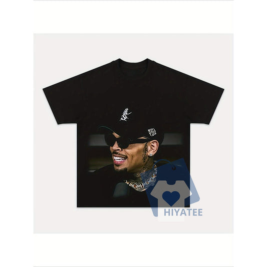Chris Brown 3-Pack Cotton T-Shirts – Men's Round Neck Short Sleeve Tees, Comfortable Everyday Style-Hiyatee