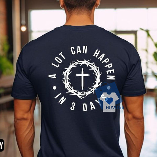 Christian Easter T-Shirt – Scripture Tee for Men & Women | Unisex Religious Holiday Shirt | Resurrection Sunday Shirt | Simply Southern Style-Hiyatee