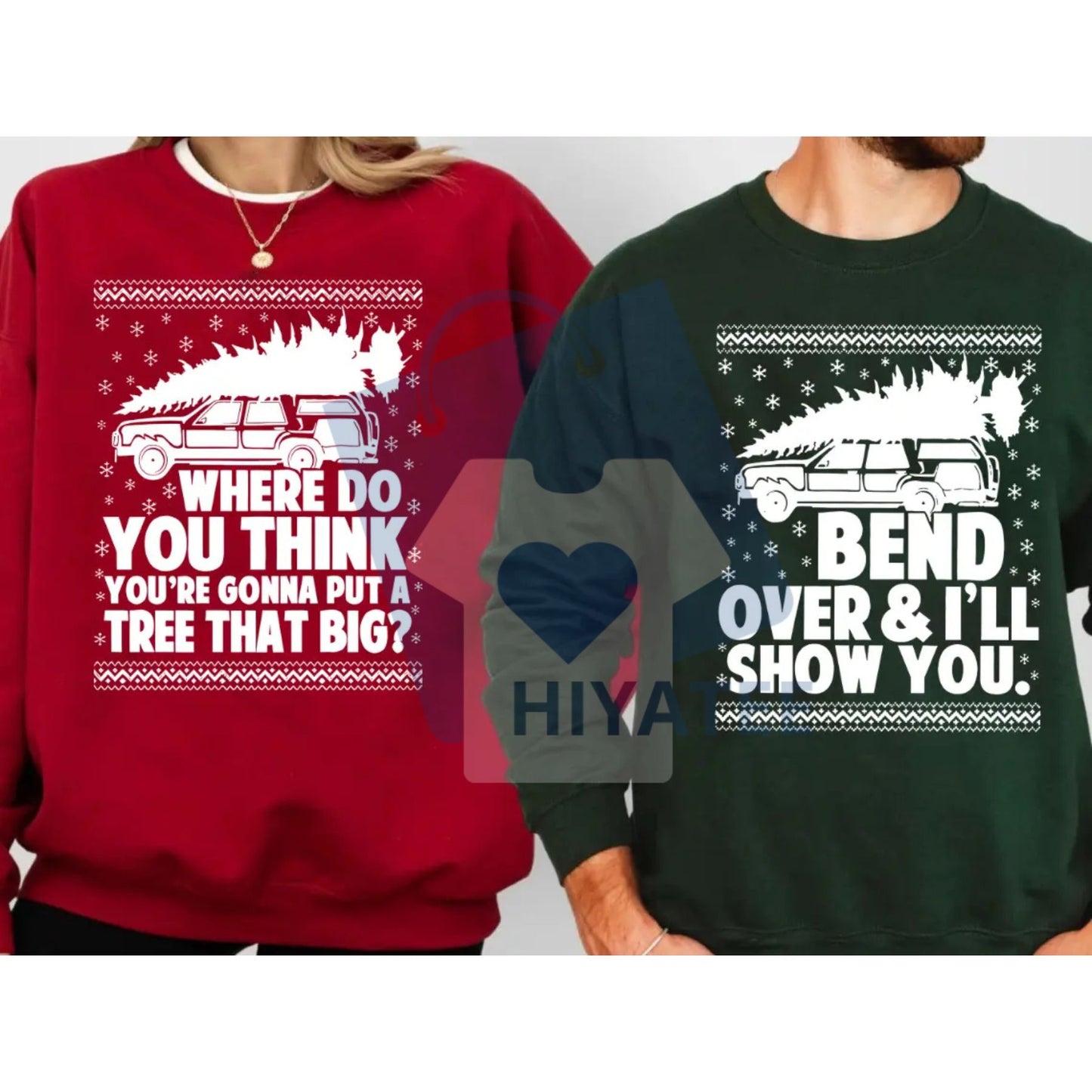 Christmas Couple Shirt Sweatshirt: Matching Holiday Apparel, Cozy Unisex Christmas Gift, Festive Top For Today - Hiyatee