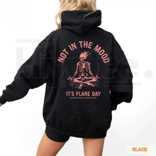 Chronic Illness Warrior Skeleton Hoodie – Ehlers Danlos & POTS Awareness Pullover, Spoonie Flare Day Gift - Hiyatee