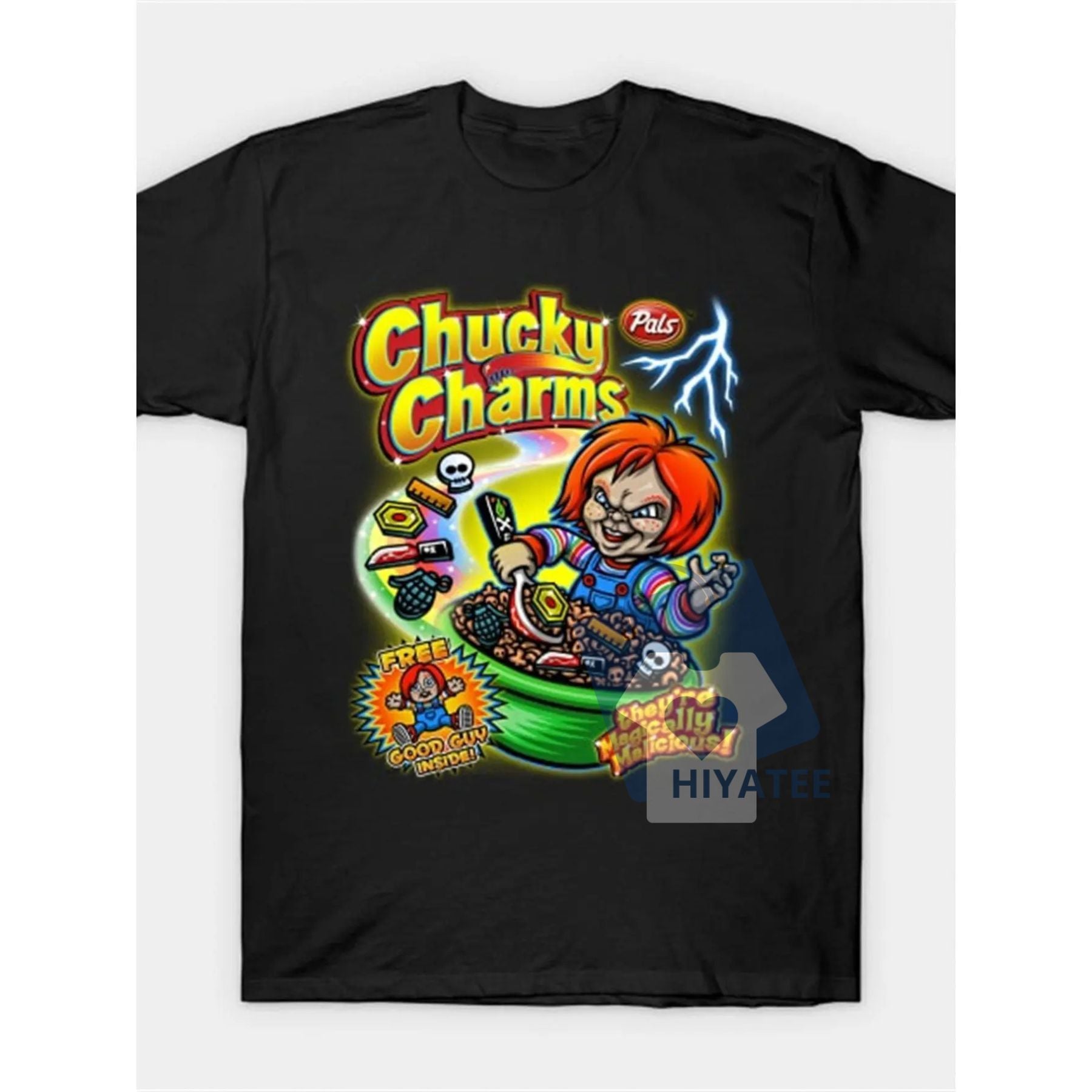 Chucky Charms V2 T-Shirt – Horror Cereal Graphic Tee for Fans-Hiyatee