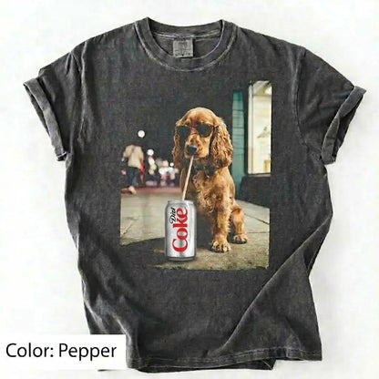 Comfort Colors Dog & Diet Coke Shirt – Funny Custom Dog Breed Tee