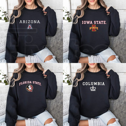 College Gameday Sweatshirt – Trendy Varsity Football Crewneck, Retro Tailgate Fashion Pullover - Hiyatee