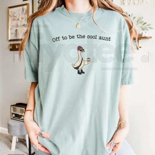 Comfort Colors® Auntie Silly Goose Shirt – Cool Aunt Club Pregnancy Announcement Tee - Hiyatee
