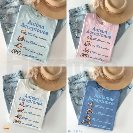 Comfort Colors® Autism Awareness & Acceptance Shirt – SPED Teacher & April Autism Month Tee - Hiyatee