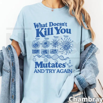 Comfort Colors Bacteria Virus Science Biology Teacher Shirt - Hiyatee