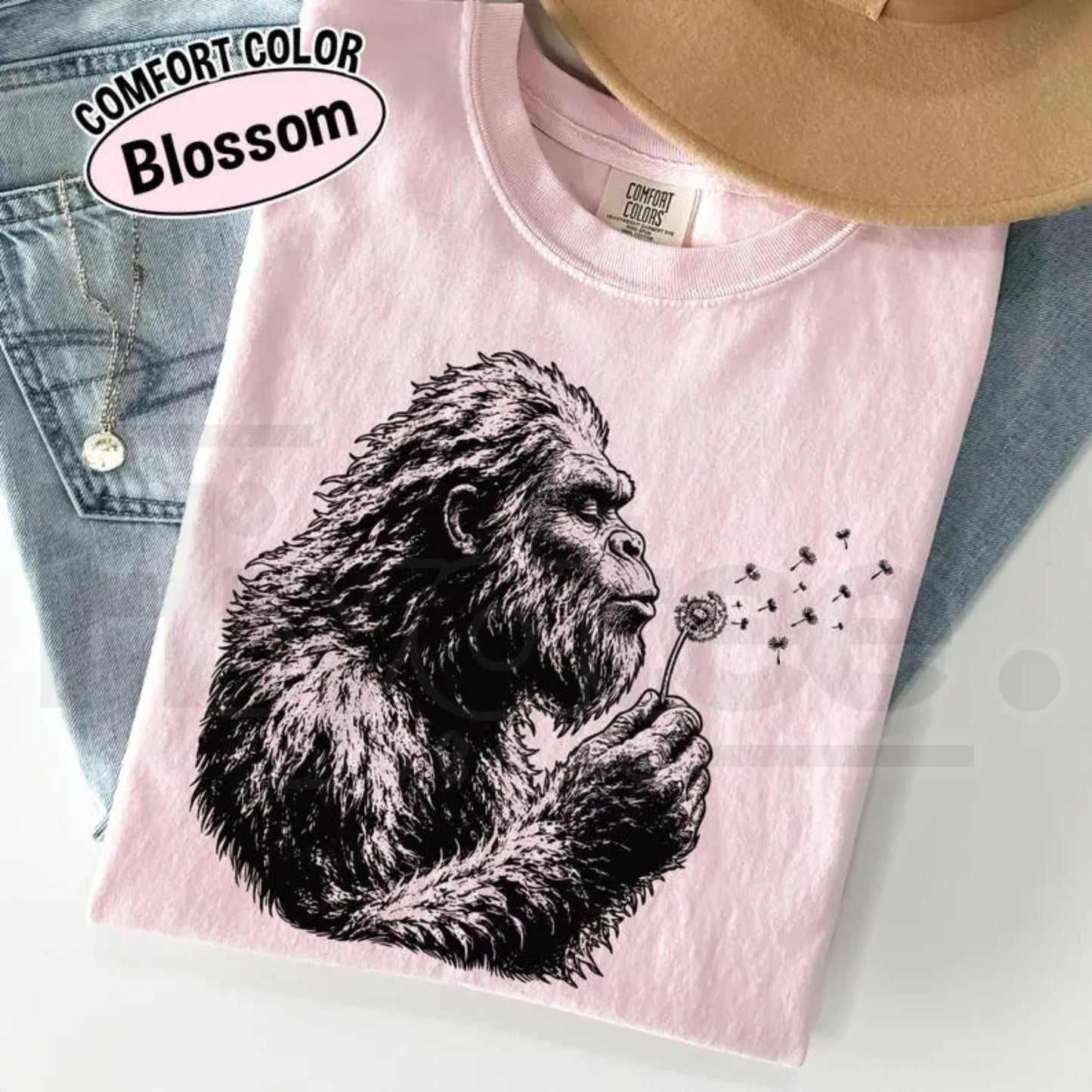 Comfort Colors Bigfoot Dandelion Nature Shirt - Hiyatee