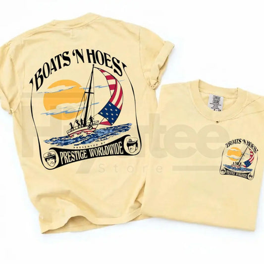 Comfort Colors® Boats and Hoez Tee – Retro Step Brothers Movie T-Shirt - Hiyatee