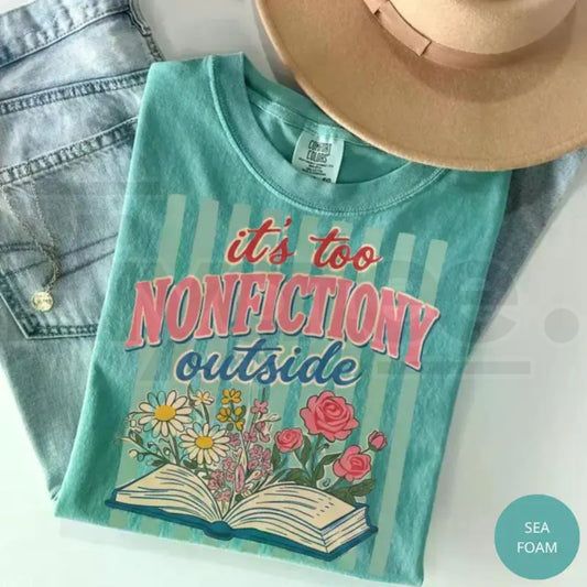 Comfort Colors® Booktrovert Floral Shirt – Cute Book Club Gift for Bookworms - Hiyatee