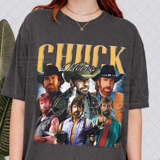 Comfort Colors® Chuck Norris Memorial Shirt – Legends Never Die Vintage Bootleg Graphic Tee - Hiyatee