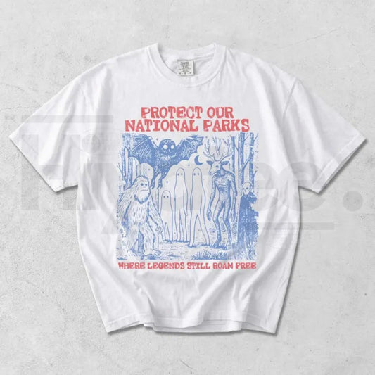 Comfort Colors Cryptid National Parks Vintage T-Shirt - Hiyatee