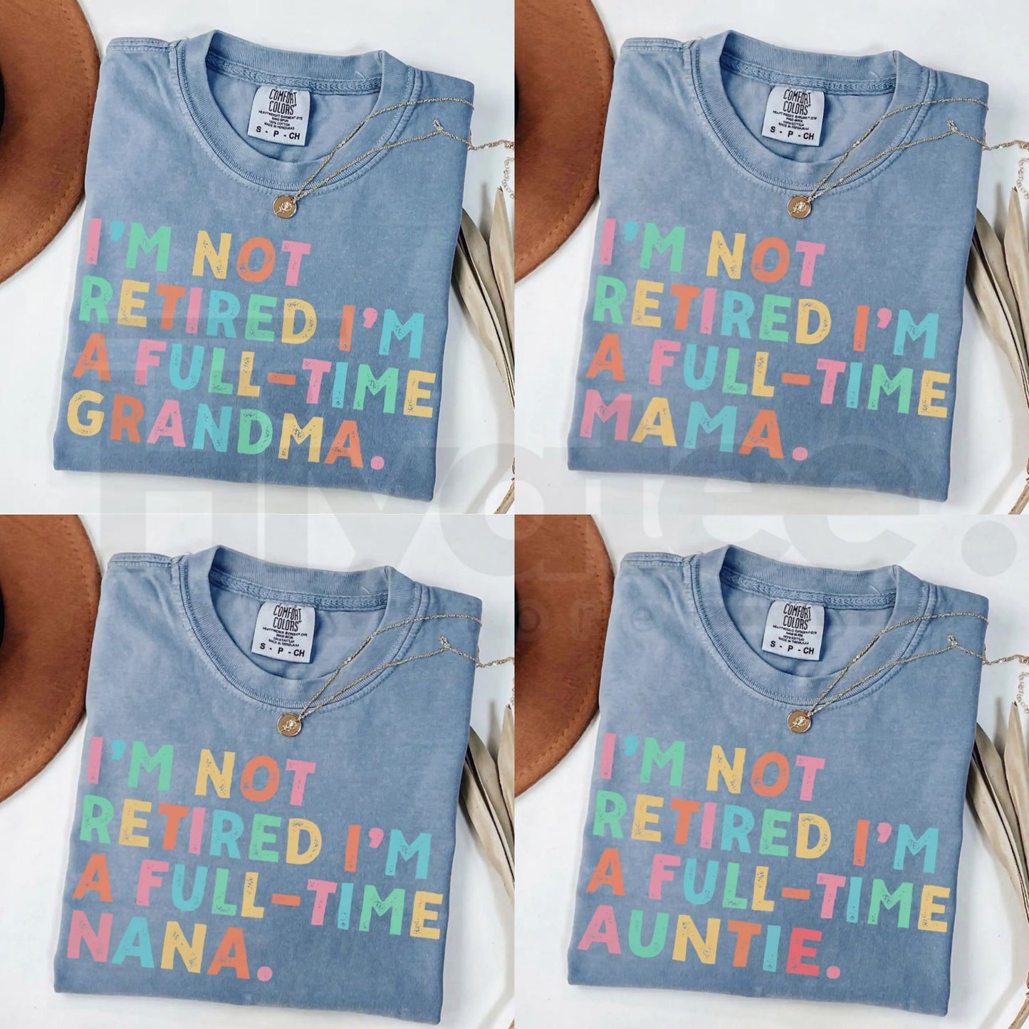 Comfort Colors® Custom Retirement Grandma Shirt – Personalized Mama & Nana Gift - Hiyatee