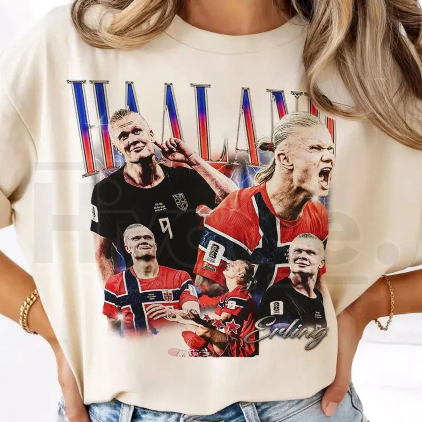 Comfort Colors Erling Soccer Y2k Graphic Tee - Hiyatee