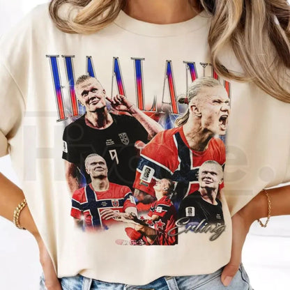 Comfort Colors Erling Soccer Y2k Graphic Tee - Hiyatee