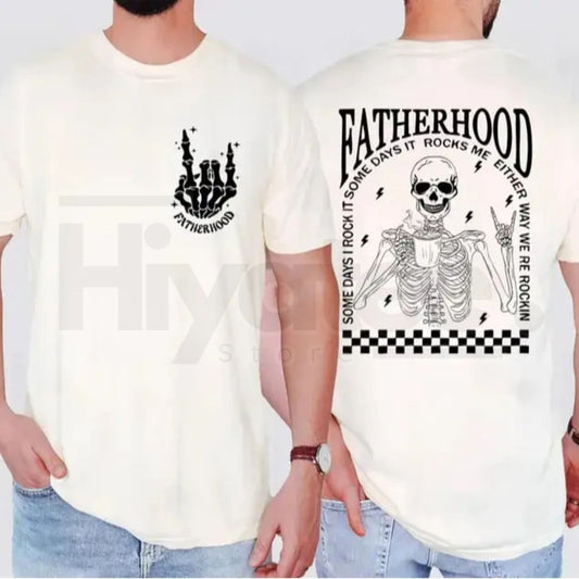 Comfort Colors® Fatherhood Shirt – Funny Skeleton Cool Dad Club Tee - Hiyatee