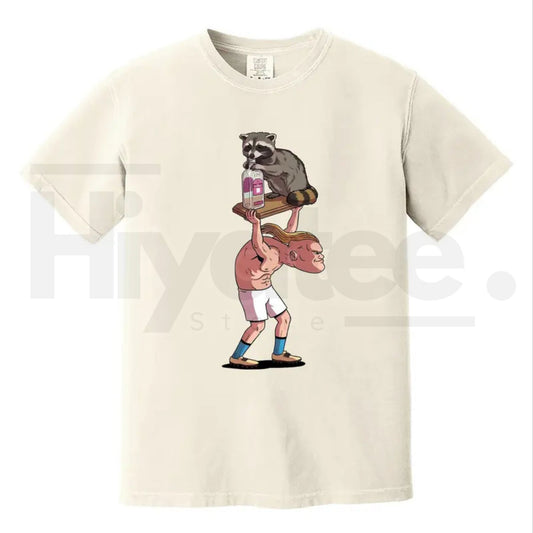 Comfort Colors Funny Raccoon Meme Soft  - Hiyatee