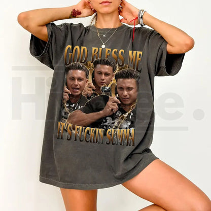 Comfort Colors® God Bless Me Its F_ckin Summah Shirt – Vintage Bootleg Summer Tee - Hiyatee
