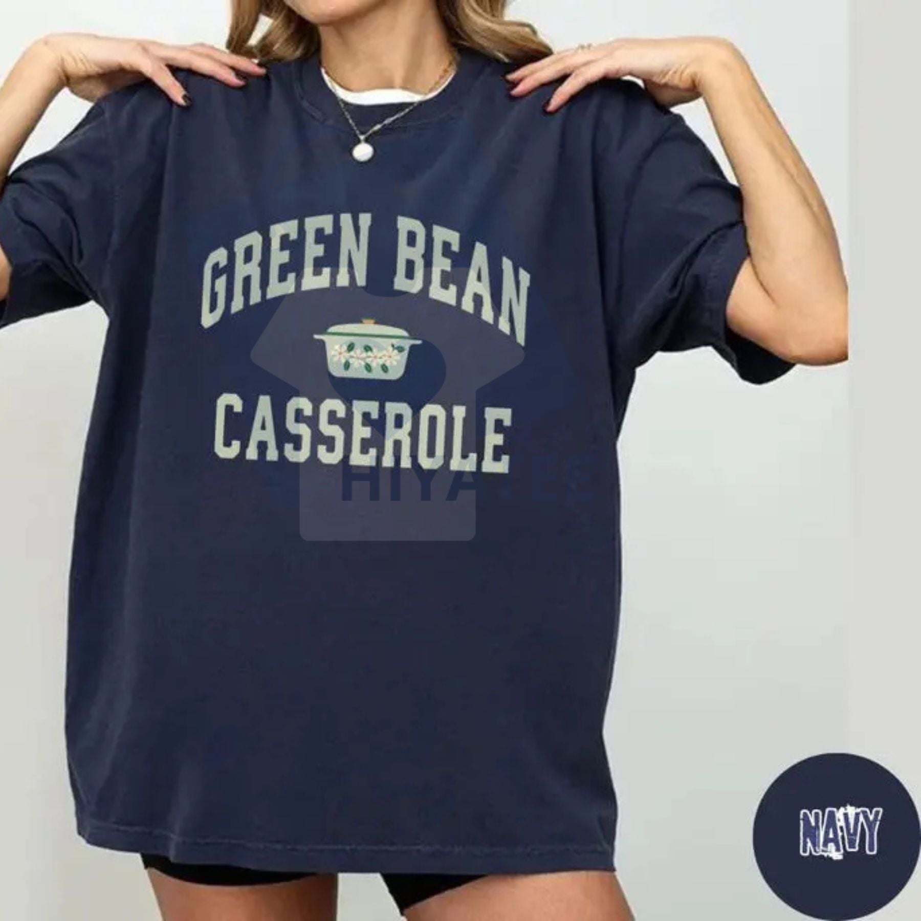 Comfort Colors Green Bean Casserole Shirt – Funny Thanksgiving T-Shirt, Holiday Cooking Humor Tee, Turkey Day Outfit - Hiyatee